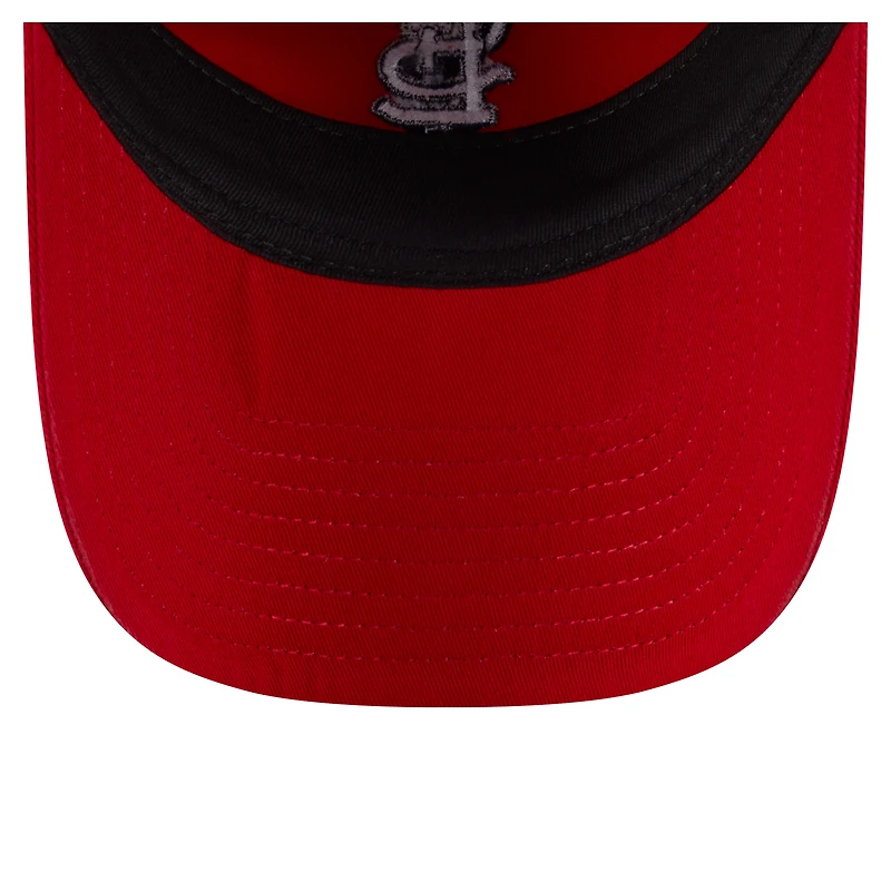 Casquette ajustable New Era rouge St. Louis Cardinals Preppy Team 9TWENTY pour femme