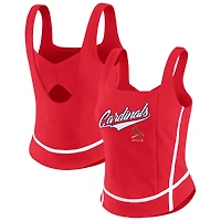 Women's WEAR by Erin Andrews  Red St. Louis Cardinals Square Neck Tank Top