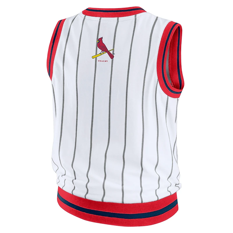 Women's WEAR by Erin Andrews White St. Louis Cardinals Sporty Tank Top