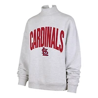 Sweat-shirt à col montant Subtle Muse pour femme, gris chiné, modèle 47 des Cardinals de Saint-Louis