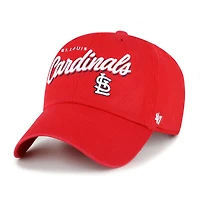 Casquette ajustable Ariana Clean Up rouge '47 pour femme des Cardinals de Saint-Louis