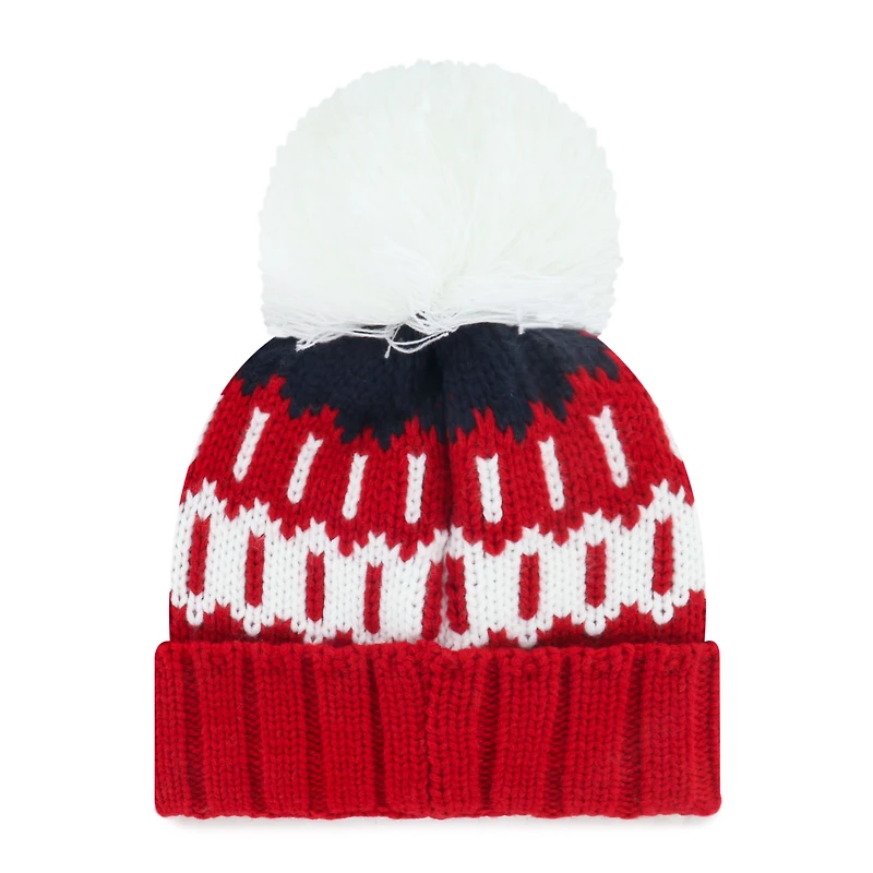 Women's '47 Red St. Louis Cardinals Felicity Cuffed Knit Hat with Pom