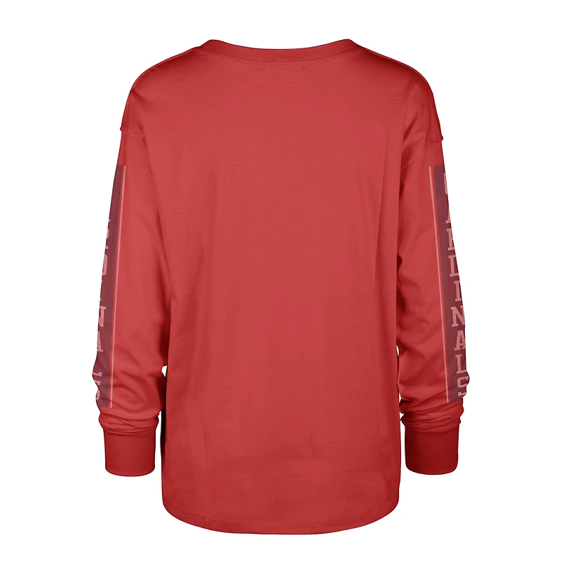 Women's '47 Red St. Louis Cardinals Statement Long Sleeve T-Shirt