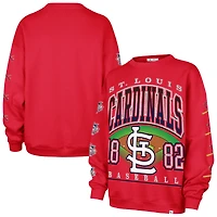 Sweat-shirt oversize tendance St. Louis Cardinals rouge « 47 » pour femme