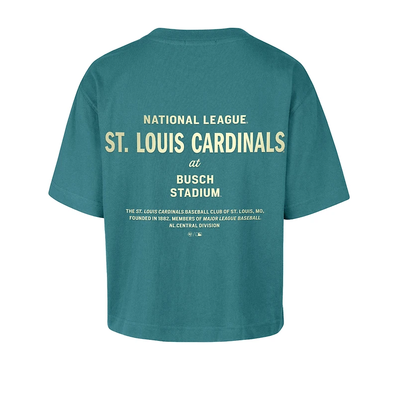 Women's '47 Teal St. Louis Cardinals Contemporary Basics Leon City T-Shirt