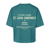 Women's '47  Teal St. Louis Cardinals Contemporary Basics Leon City T-Shirt