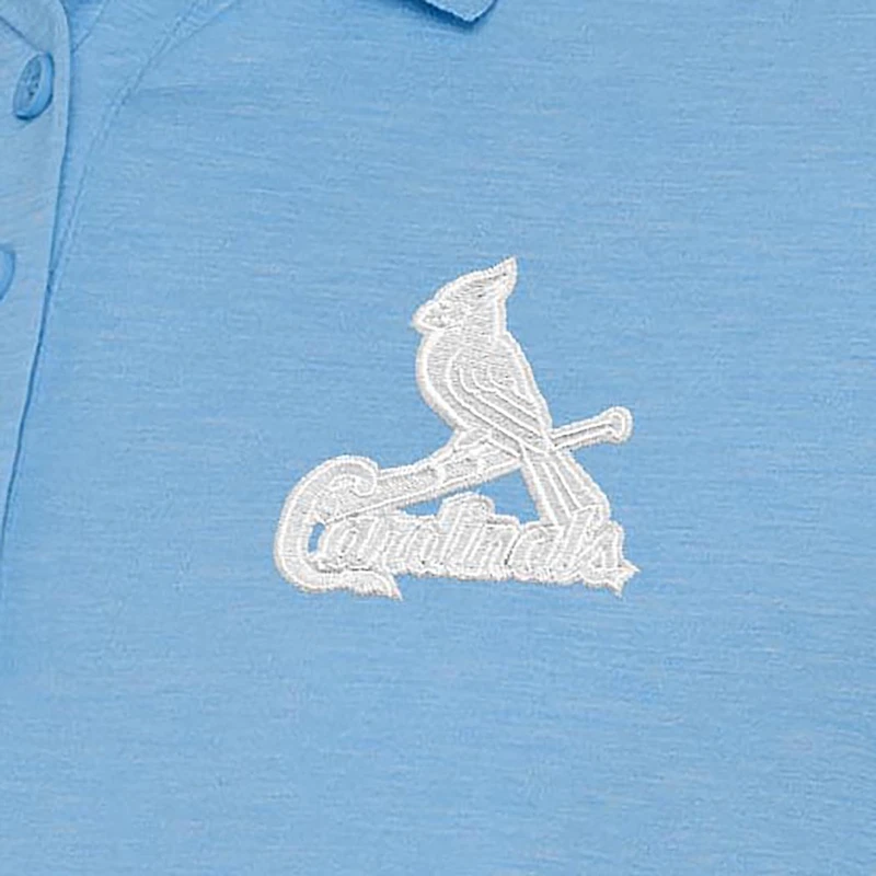 Women's Antigua Light Blue St. Louis Cardinals Play Through Polo Dress
