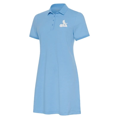 Women's Antigua  Light Blue St. Louis Cardinals Play Through Polo Dress