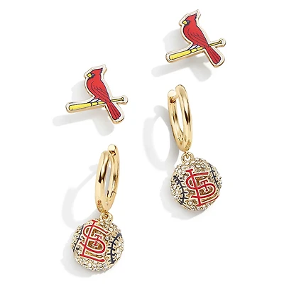 Women's BaubleBar  St. Louis Cardinals Team Earrings Set