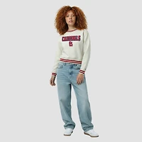 Women's Champion  Cream St. Louis Cardinals Reverse Weave Sweatshirt