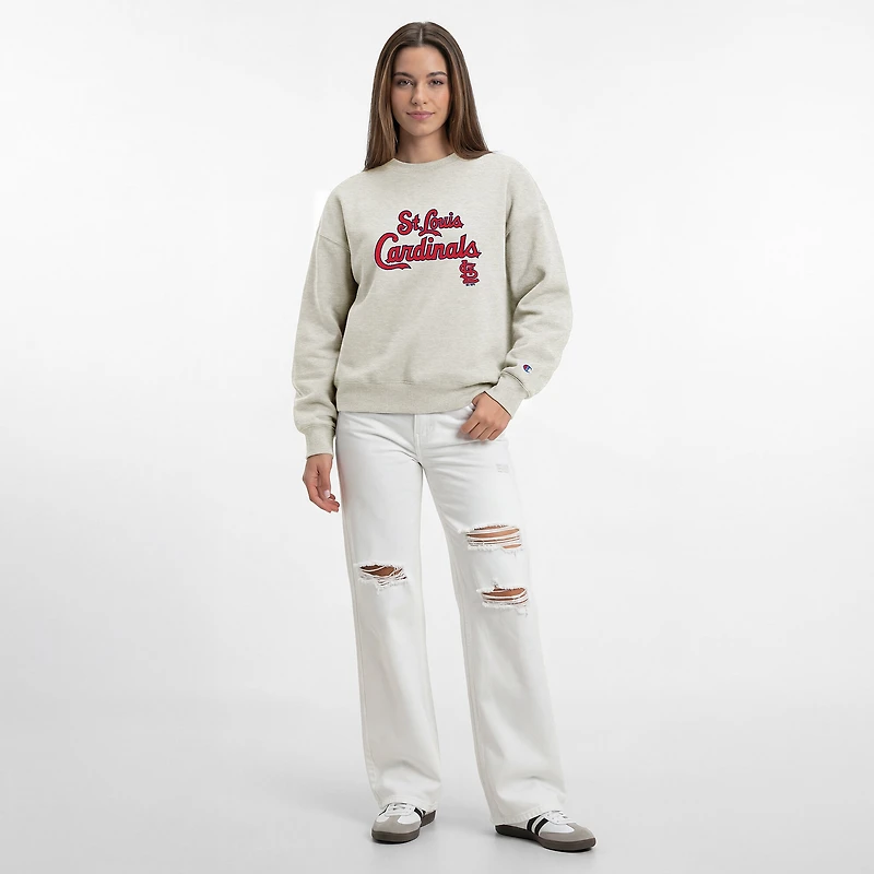 Women's Champion Oatmeal St. Louis Cardinals All-Star Sweatshirt