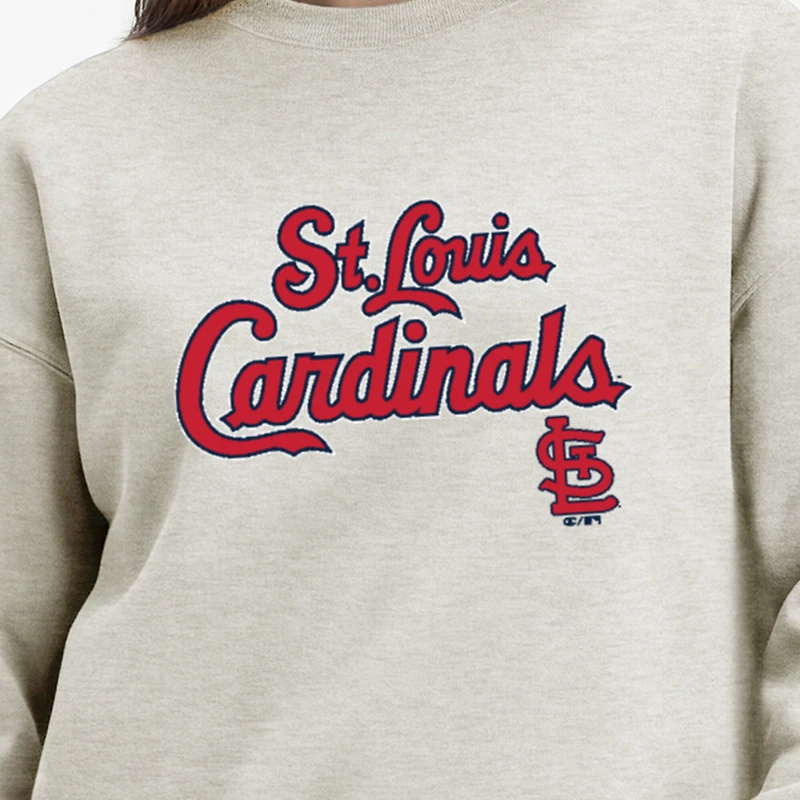 Women's Champion Oatmeal St. Louis Cardinals All-Star Sweatshirt