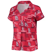 Ensemble de nuit pour femme Concepts Sport Red St. Louis Cardinals Flagship Allover Print Top & Shorts