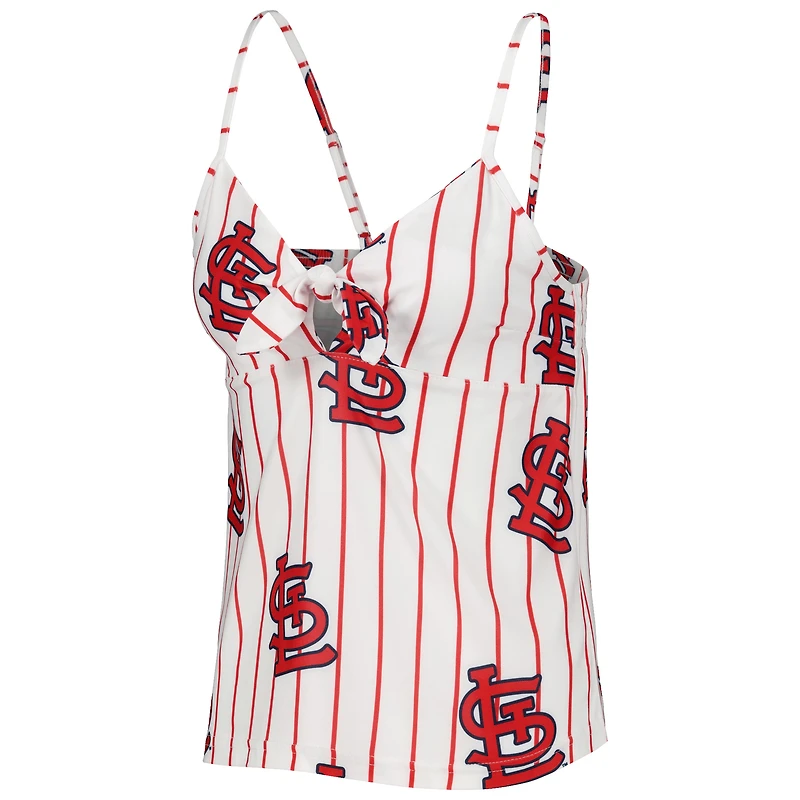 Women's Concepts Sport White St. Louis Cardinals Reel Allover Print Tank Top & Shorts Sleep Set