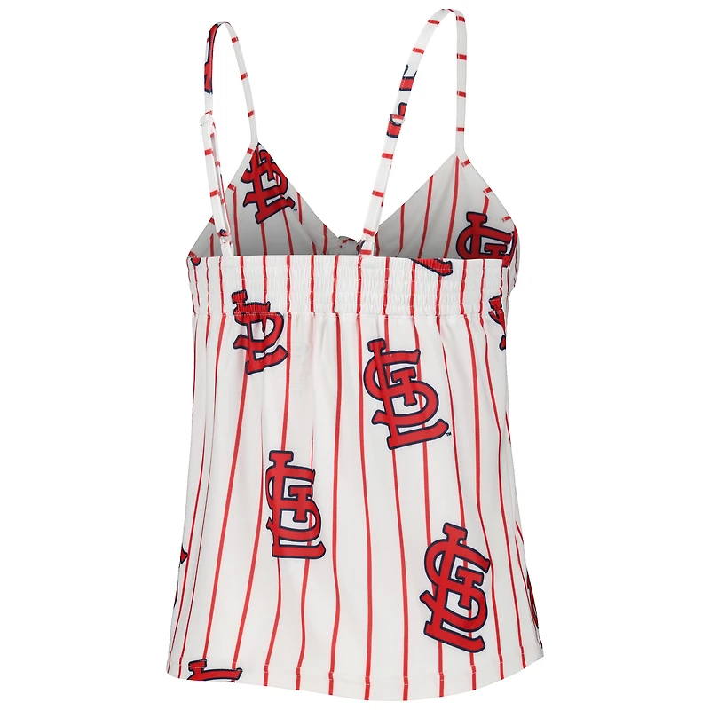 Women's Concepts Sport White St. Louis Cardinals Reel Allover Print Tank Top & Shorts Sleep Set