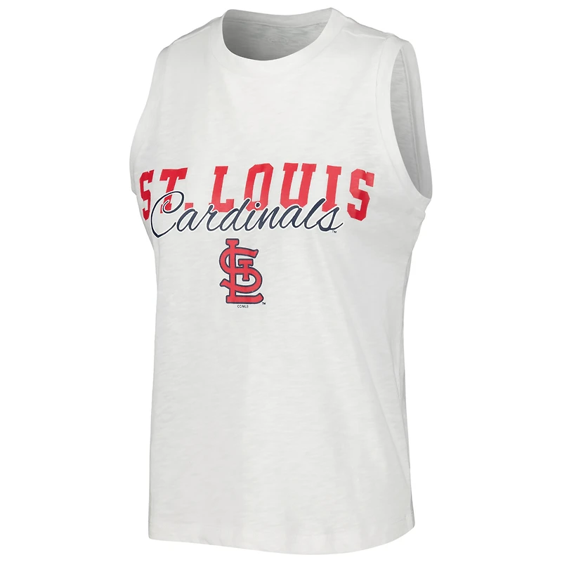 Ensemble de nuit avec débardeur et short à fines rayures Concepts Sport des Cardinals Saint-Louis pour femme