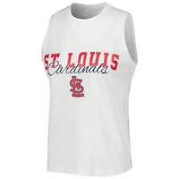 Ensemble de nuit avec débardeur et short à fines rayures Concepts Sport des Cardinals Saint-Louis pour femme