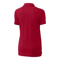 Women's Cutter & Buck Cardinal St. Louis Cardinals Americana Logo Advantage DryTec Tri-Blend Pique Polo
