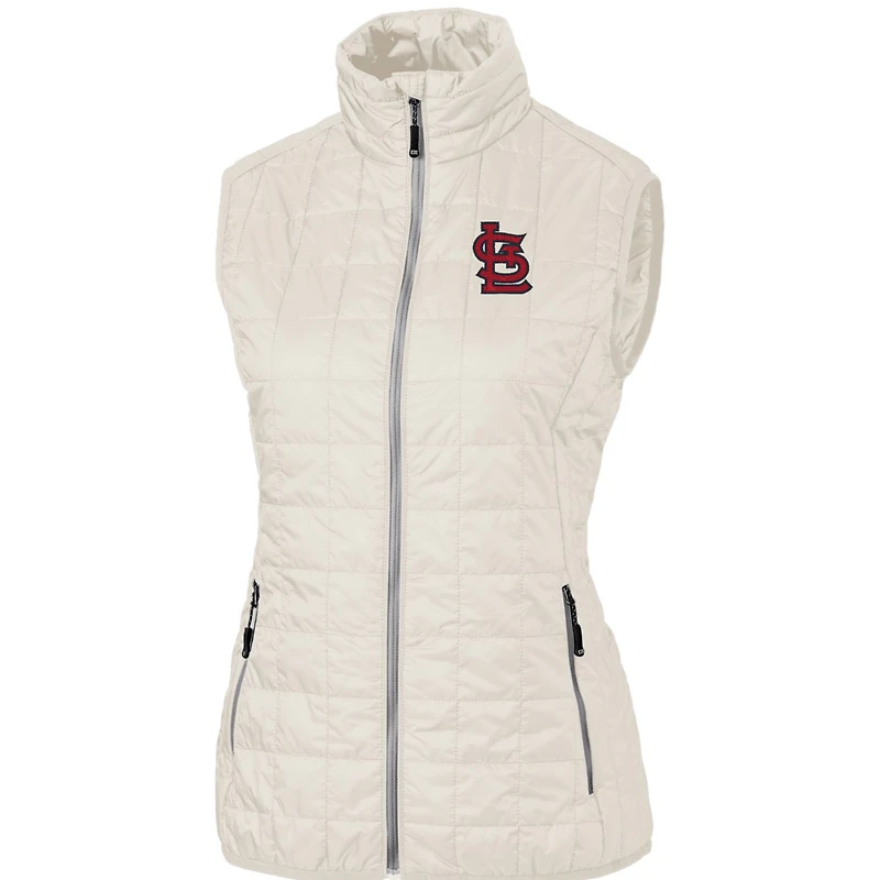 Women's Cutter & Buck St. Louis Cardinals Rainier PrimaLoft Eco Full-Zip Puffer Vest