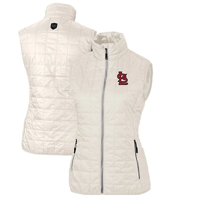 Women's Cutter & Buck St. Louis Cardinals Rainier PrimaLoft Eco Full-Zip Puffer Vest