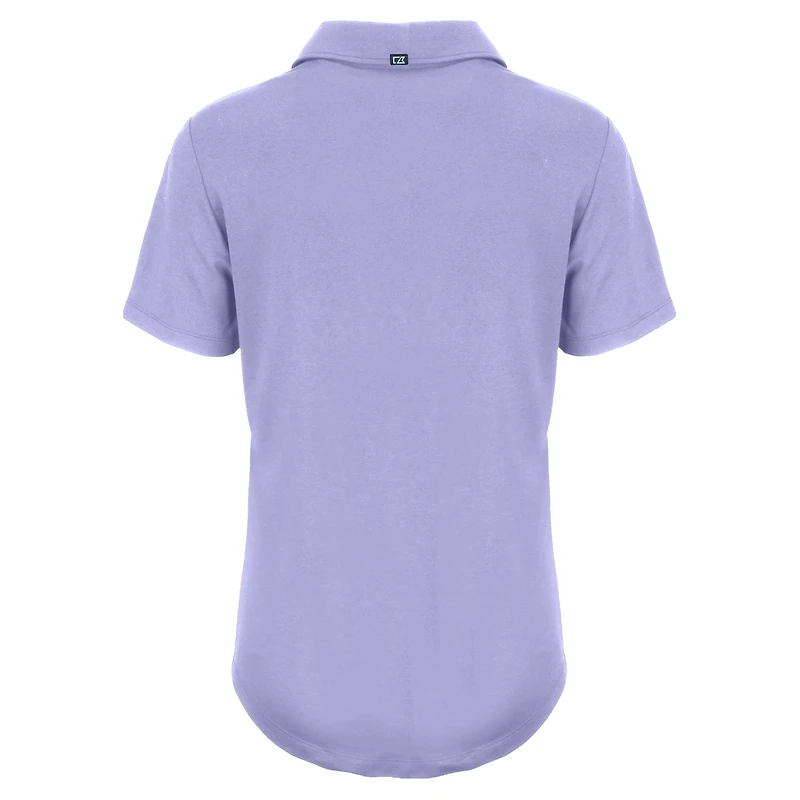 Polo Coastline Epic Comfort Eco recyclé pour femme Cutter & Buck Lavender des Cardinals de Saint-Louis