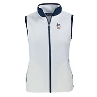 Gilet zippé en polaire Sherpa écologique Cascade pour femme Cutter & Buck Oatmeal des Cardinals de St. Louis