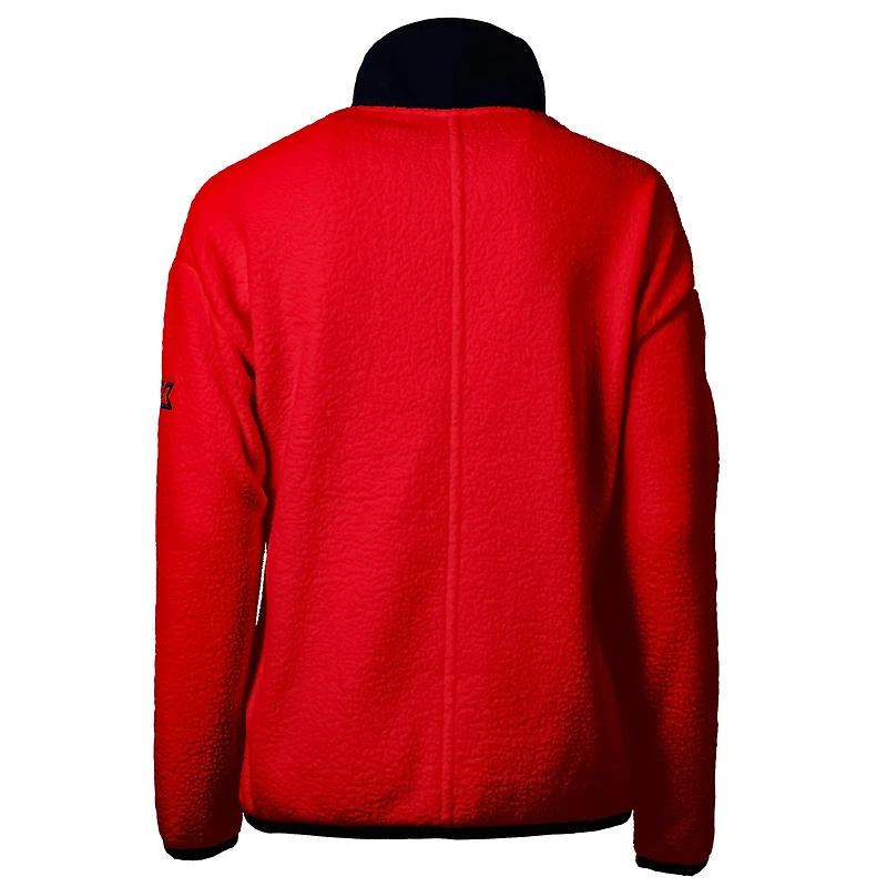 Women's Cutter & Buck Red St. Louis Cardinals Cascade Eco Sherpa Fleece Full-Zip Jacket