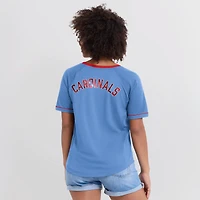 Women's Fanatics  Light Blue St. Louis Cardinals Cooperstown Collection League Diva V-Neck T-Shirt
