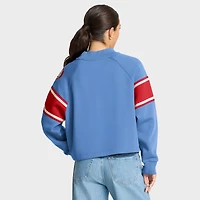 Sweat-shirt surdimensionné bleu clair Fanatics pour femme, motif raglan, torsadé des Cardinals de Saint-Louis