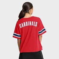 Women's Fanatics Red St. Louis Cardinals Curl Route T-Shirt