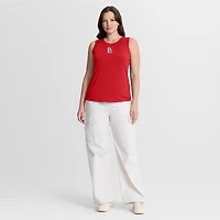 Women's Fanatics  Red St. Louis Cardinals Draped Mesh Back Performance Tank Top