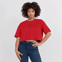 Women's Fanatics Red St. Louis Cardinals Elements Super Soft Boxy Cropped T-Shirt