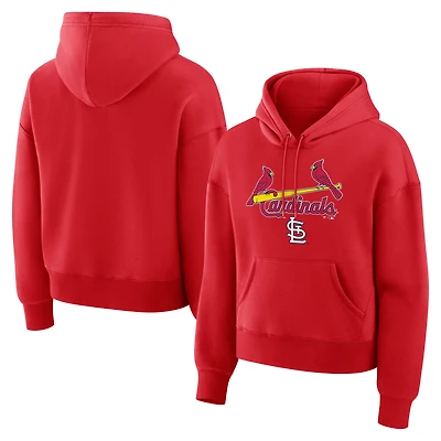Sweat à capuche polaire Lockup Legacy rouge St. Louis Cardinals de Fanatics pour femmes