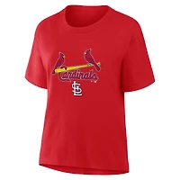 Women's Fanatics Red St. Louis Cardinals Lockup Legacy T-Shirt