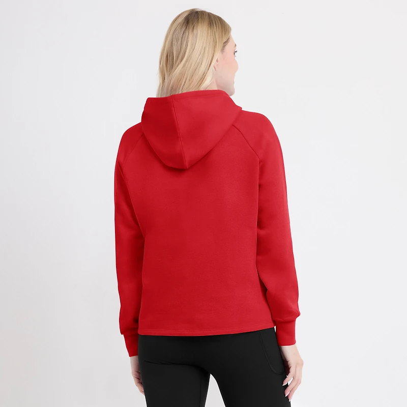 Women's Fanatics Red St. Louis Cardinals Perfect Play Raglan Pullover Hoodie