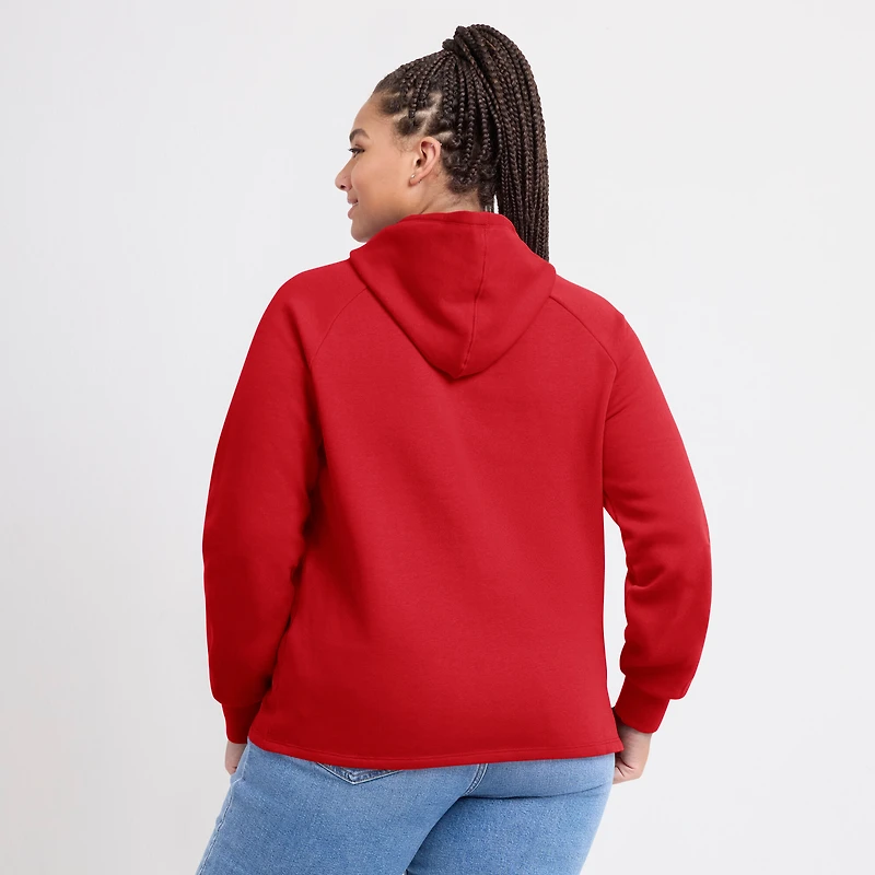 Sweat à capuche raglan rouge Fanatics pour femme, modèle Perfect Play des Cardinals de Saint-Louis.