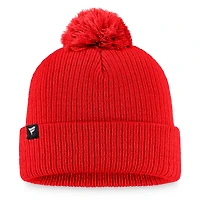 Ensemble t-shirt à manches longues et bonnet en tricot revers avec pompon Fanatics Red St. Louis Cardinals pour femmes Run The Bases