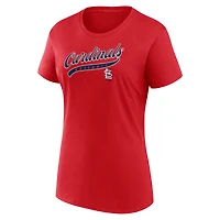 Pack combiné t-shirt et short Fanatics Red St. Louis Cardinals Start to Finish pour femmes