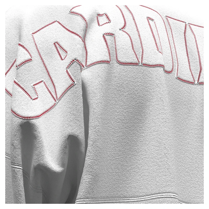 T-shirt à manches longues Fanatics blanc pour femmes, motif St. Louis Cardinals, style baseball.