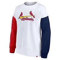Sweat-shirt blanc Fanatics pour femmes de la série St. Louis Cardinals