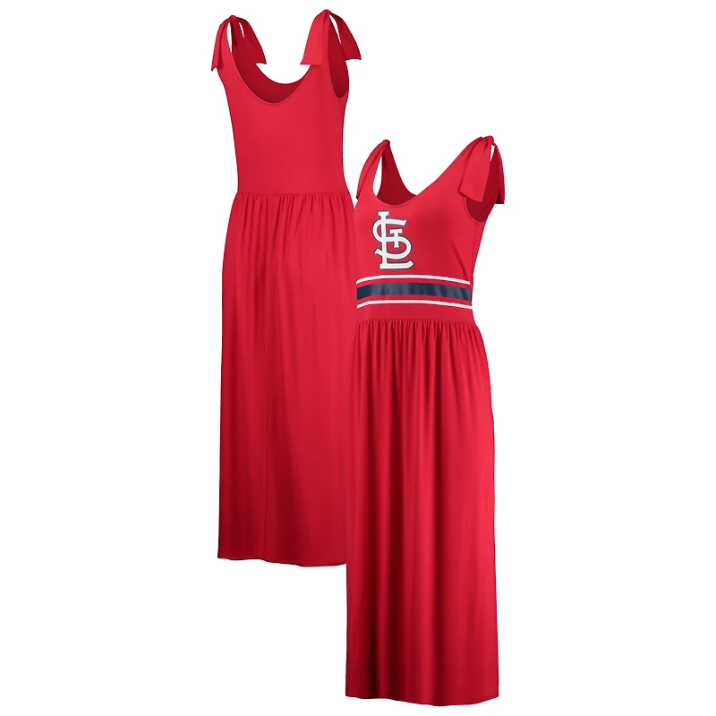 Robe longue rouge G-III 4Her par Carl Banks pour femme, motif « Game Over » des Cardinals de Saint-Louis