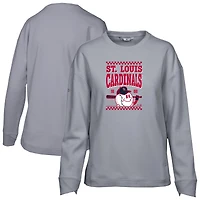Sweat-shirt inaugural Fiona pour femme de Levelwear, gris, des Cardinals St. Louis