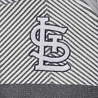 Women's Levelwear Gray St. Louis Cardinals Verse Asymmetrical Raglan Tri-Blend Quarter-Zip Jacket