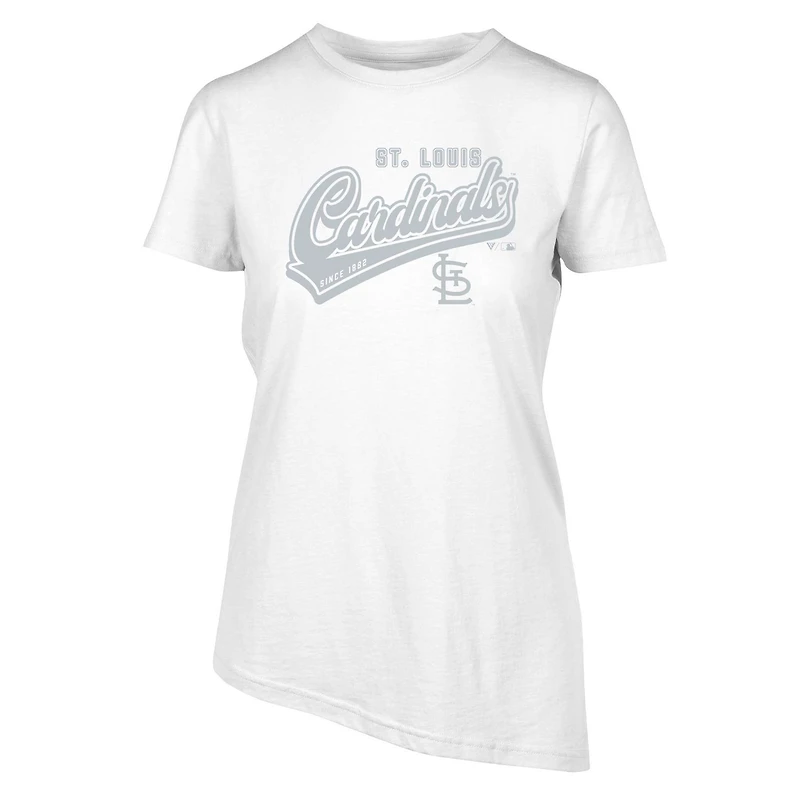 Women's Levelwear  White St. Louis Cardinals Birch Sweep T-Shirt