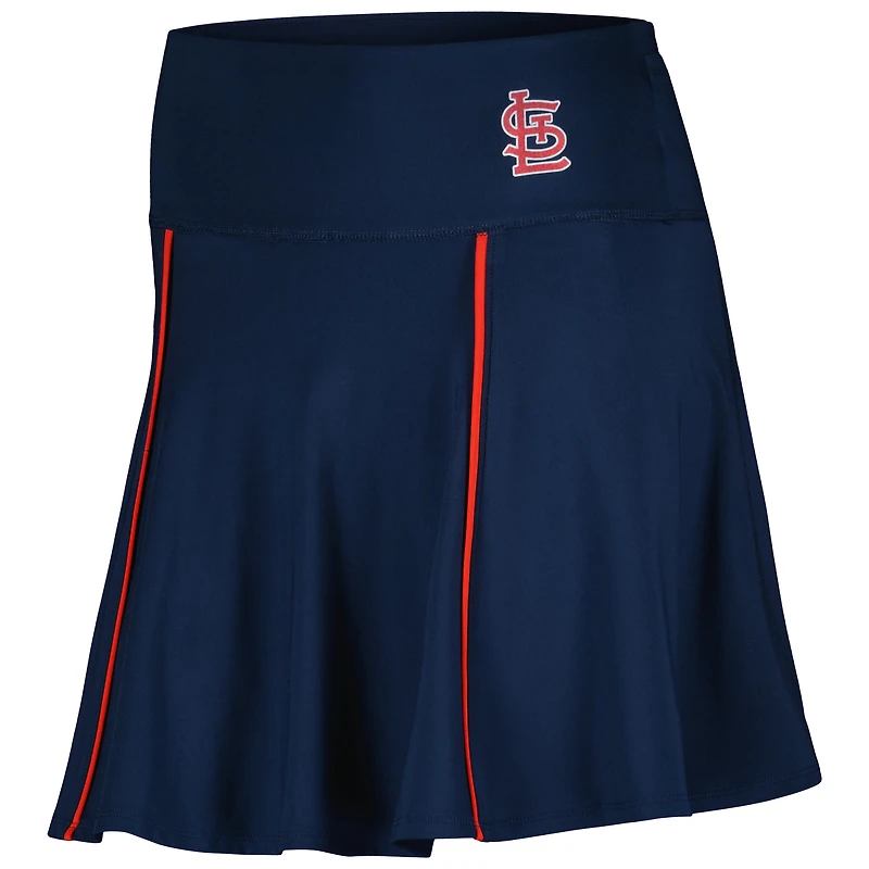 Jupe-short Colleen Lusso Navy St. Louis Cardinals pour femmes