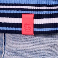 Veste courte zippée Genni bleu marine Lusso pour femme des Cardinals de Saint-Louis