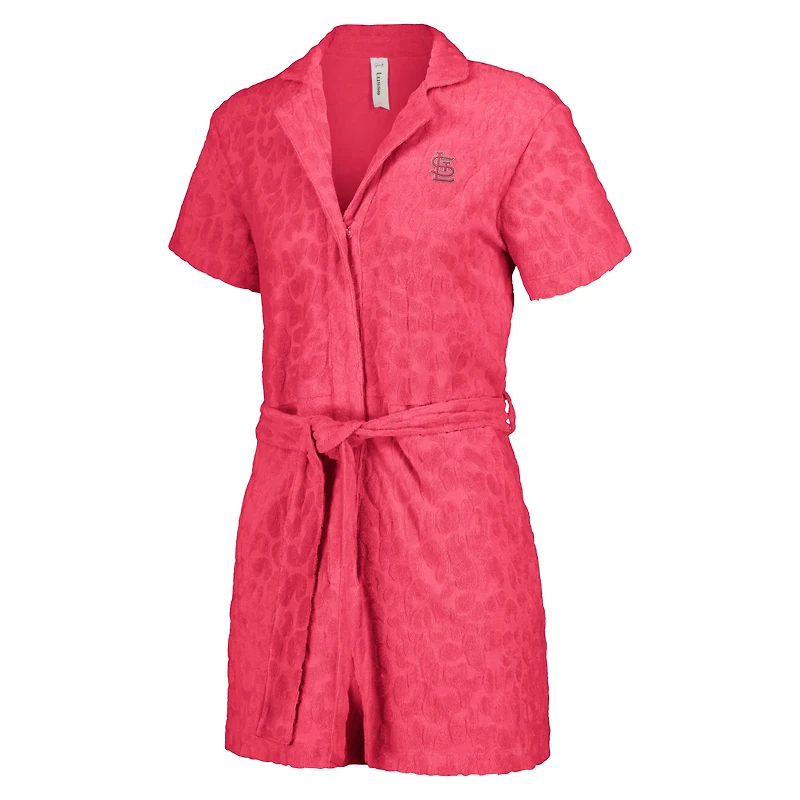 Barboteuse guépard Trixie des Cardinals de Saint-Louis rose Lusso pour femme