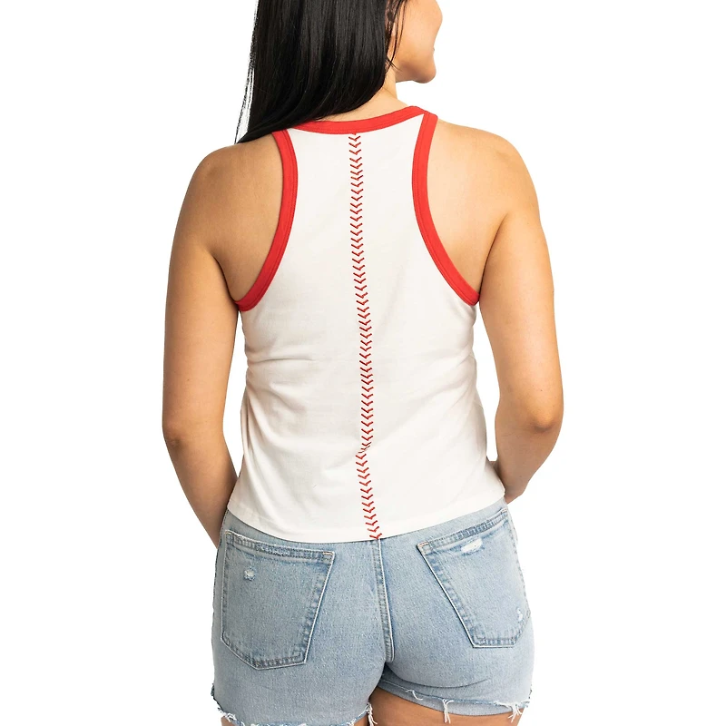 Débardeur Jane Lusso White Cardinals de Saint-Louis pour femme