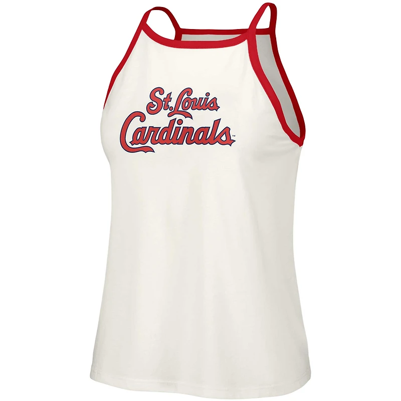 Débardeur à licou Nadine des Cardinals de Saint-Louis blanc Lusso pour femme