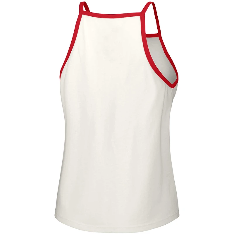 Women's Lusso  White St. Louis Cardinals Nadine Halter Tank Top